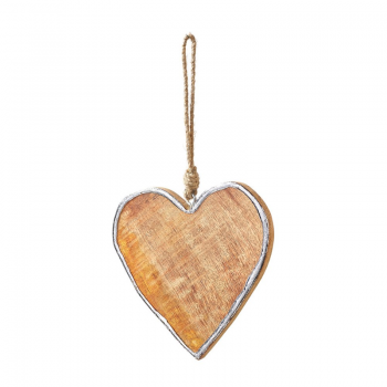 Herz aus Holz zum Hängen (15 cm)